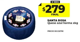 Santa Rosa Queso azul horma x 100g