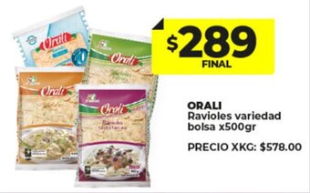 Supermayorista Vital Orali Ravioles variedad bolsa x 500g oferta