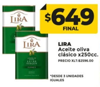 Supermayorista Vital Lira Aceite Oliva Clásico x 250cc oferta