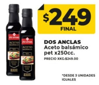Supermayorista Vital Dos Anclas Aceto Balsámico Pet x 250cc oferta