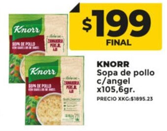 Supermayorista Vital Knorr Sopa de Pollo c/angel x 105.6g oferta