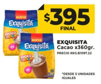 Supermayorista Vital Exquisita Cacao x 360g oferta
