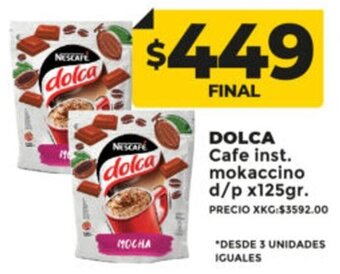 Supermayorista Vital Dolca Cafe Inst. Mokaccino d/p x 125g oferta