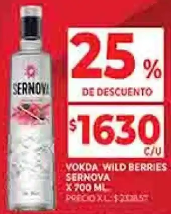 Supermercados DIA Vokda Wild Berries Sernova 700ml oferta