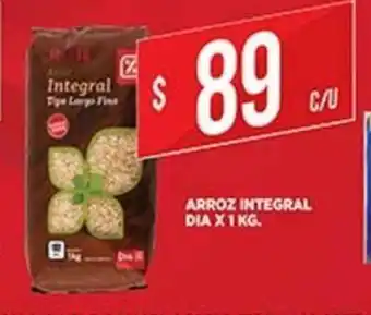 Supermercados DIA Integral Arroz Dia x 1kg oferta