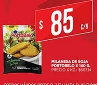 Supermercados DIA Milanesa De Soja Portobelo x 140g oferta