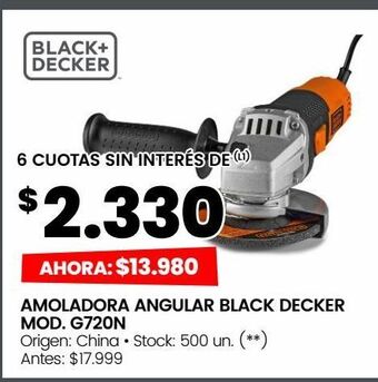 Changomas Amoladora angular black decker mod. g720n oferta