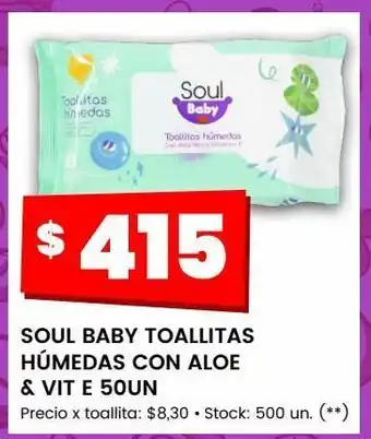 Changomas Soul baby toallitas húmedas con aloe & vit e 50un oferta