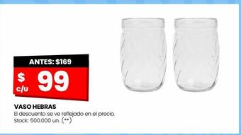 Changomas Vaso hebras oferta