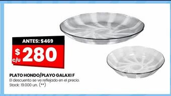 Changomas Plato hondo/playo galaxi f oferta