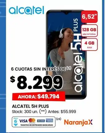 Changomas Alcatel 5h plus oferta