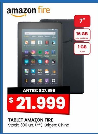 Changomas Tablet amazon fire oferta