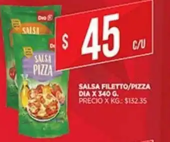 Supermercados DIA Salsa Filetto/Pizza Dia x 340g oferta