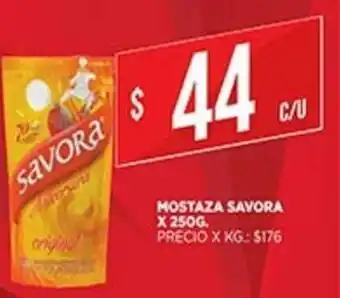 Supermercados DIA Savora Mostaza x 250g oferta