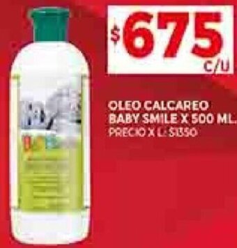Supermercados DIA Oleo Calcareo Baby Smile 500ml oferta