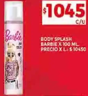 Supermercados DIA Body Splash Barbie 100ml oferta