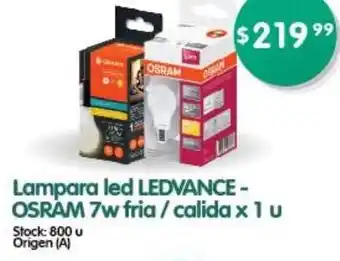 Supermercados Buenos Días Lampara Led Ledvance Osram 7w Fria/ Calida 1u oferta