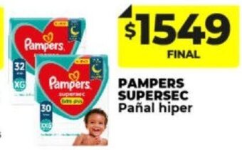 Supermayorista Vital Pampers Supersec Pañal Hiper oferta