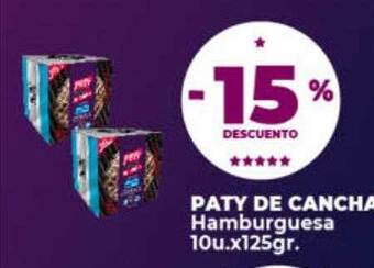 Supermayorista Vital Paty de cancha hamburguesa oferta