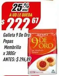 Supermercados Comodin Galleta 9 de oro pepas membrillo oferta