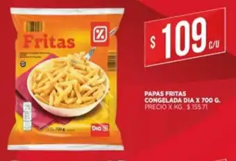 Supermercados DIA Papas Fritas Congelada Dia x700g oferta