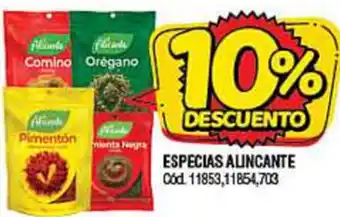 Supermercados Yaguar Especias Alicante oferta