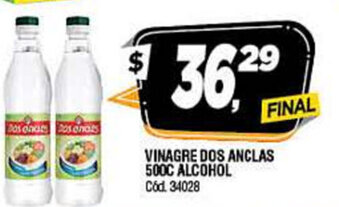 Supermercados Yaguar Vinagre Dos ANclas 500cc Alcohol oferta