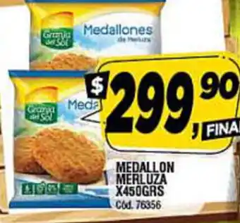 Supermercados Yaguar Medallon Merluza x 450grs oferta