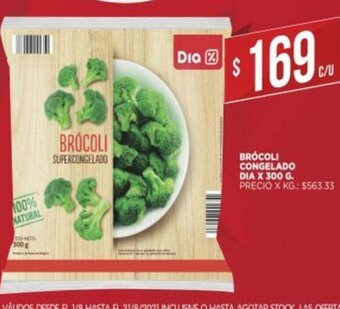 Supermercados DIA Brócoli Congelado Dia x300g oferta