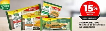 Supermayorista Vital Granja del Sol Milanesa de soja todas las variedades oferta