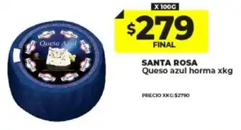 Santa Rosa Queso azul horma x 100g
