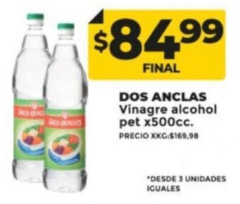 Supermayorista Vital Dos Anclas Vinagre Alcohol Pet x 500cc oferta