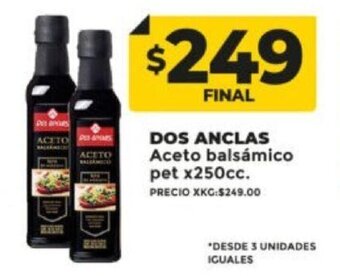 Supermayorista Vital Dos Anclas Aceto Balsámico Pet x 250cc oferta
