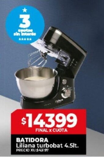 Supermayorista Vital Batidora Liliana Turbobat 4.5lt oferta