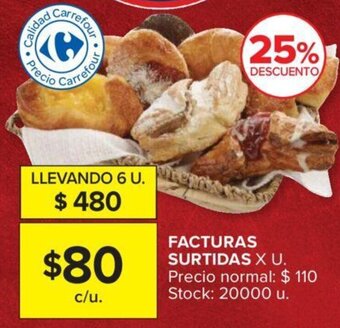Carrefour Facturas Surtidas x u oferta