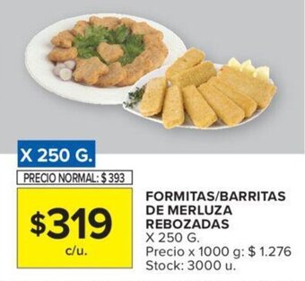 Carrefour Formitas/Barritas de Merluza Rebozadas x 250g oferta