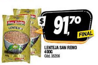 Supermercados Yaguar San Remo Lenteja 400g oferta