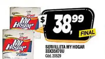 Supermercados Yaguar My Hogar Servilleta 33x33x7ou oferta