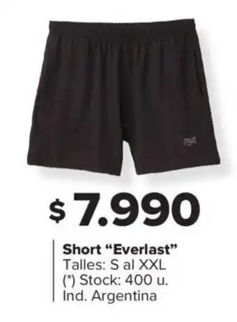 Carrefour Short Everlast S al XXL oferta
