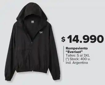 Carrefour Rompeviento Everlast S al 3XL oferta