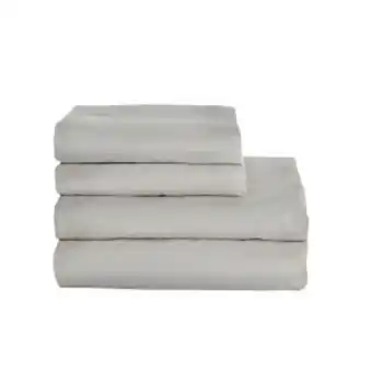 Sommier Center Juego de sábanas (2 plazas y media) zlow microfiber visón claro oferta