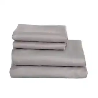 Sommier Center Juego de sábanas (1 plaza y media) zlow microfiber gris claro oferta