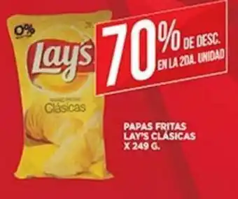 Supermercados DIA Lay's Papas Fritas Clásicas x 249g oferta