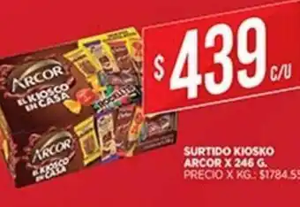 Supermercados DIA Arcor Surtido Kiosko x 246g oferta
