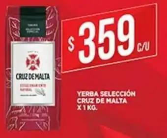 Supermercados DIA Cruz De Malta Yerba Selección x 1kg oferta