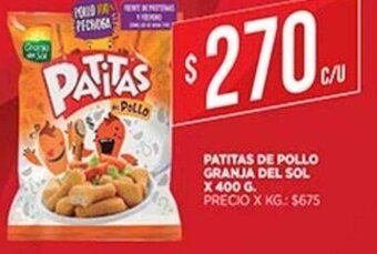 Supermercados DIA Patitas De Pollo Granja Del Sol x 400g oferta