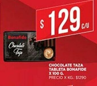 Supermercados DIA Chocolate Taza Tableta Bonafide x 100g oferta