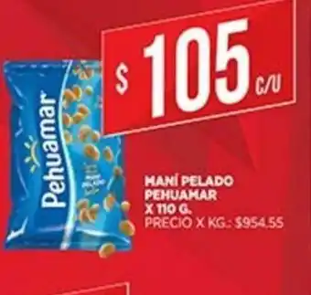 Supermercados DIA Maní Pelado Pehuamar x 110g oferta