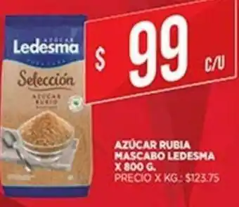 Supermercados DIA Mascabo Ledesma Azúcar Rubia x 800g oferta