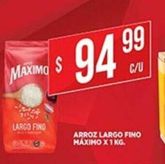 Supermercados DIA Máximo Arroz Largo Fino x 1kg oferta